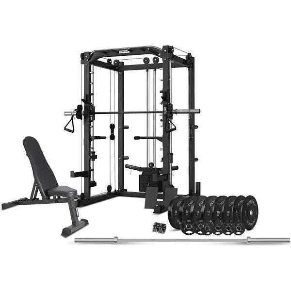 Cortex - SM20 Smith Station With Olympic Bumper (V2) Weight, Bar and Bench Set - 130kg