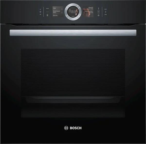 Bosch Serie 8 - 60cm Built-in Steam Oven Black HSG656XB6A