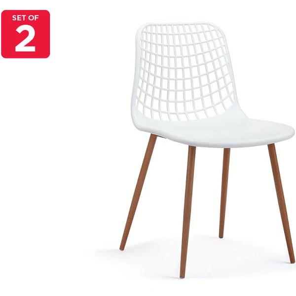 Ovela Set of 2 Leerdam Dining Chairs (White)