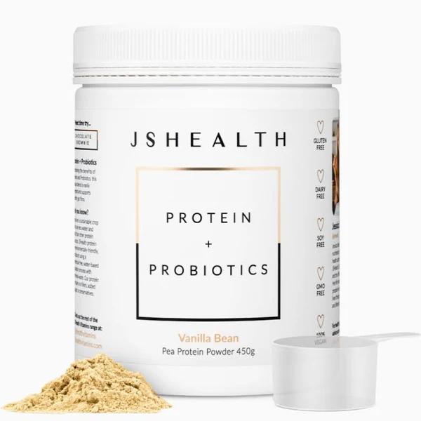 JSHealth Protein + Probiotics Vanilla Bean 450g