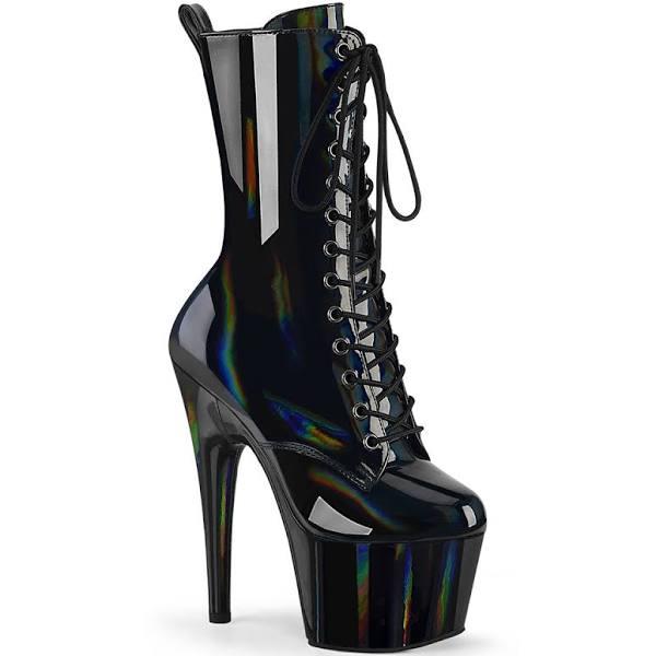 Pleaser ADORE-1040WR-HG Black Holo Patent/M Size 5