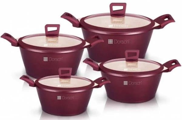 Dorsch Premium Non-stick Casserole Pot Set - 4 Piece