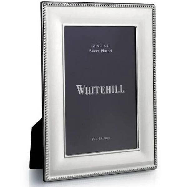 Whitehill Frames - Silver Plated Photo Frame - EP Wide Bead 4x6"