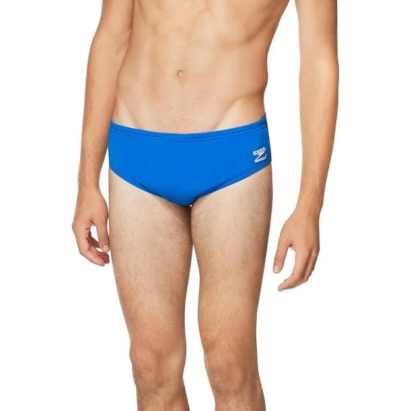 Speedo Mens Swimsuit Brief Endurance+ Solid Adult , Speedo Blue , 38