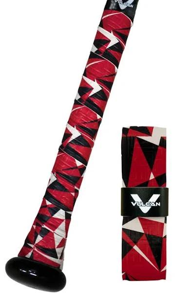 Vulcan 1.00mm Bat Grips, Red Flash