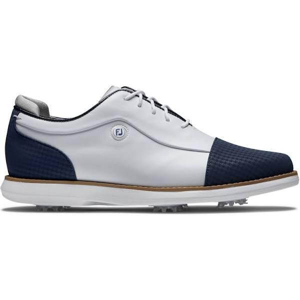 FootJoy Traditions Ladies Golf Shoes - 97911 - White/Navy - Size: 5 M