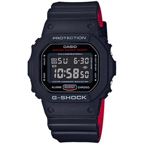 Casio G-Shock Digital Black Red Heritage Men's Watch DW5600HR-1A