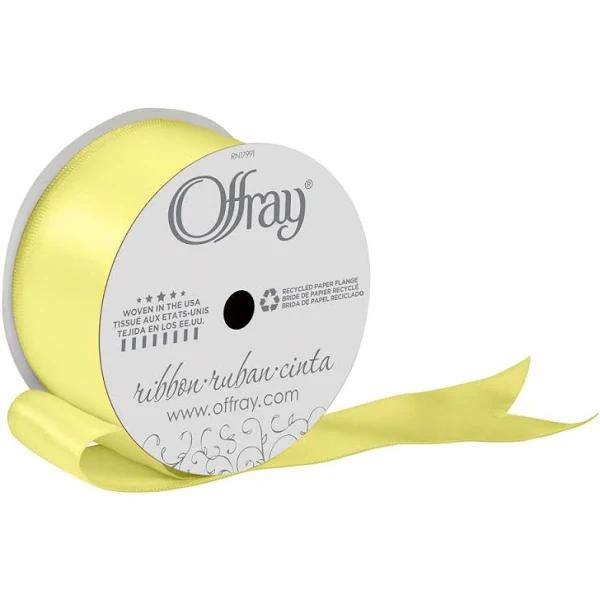 Wired Offray Chantel Ribbon White