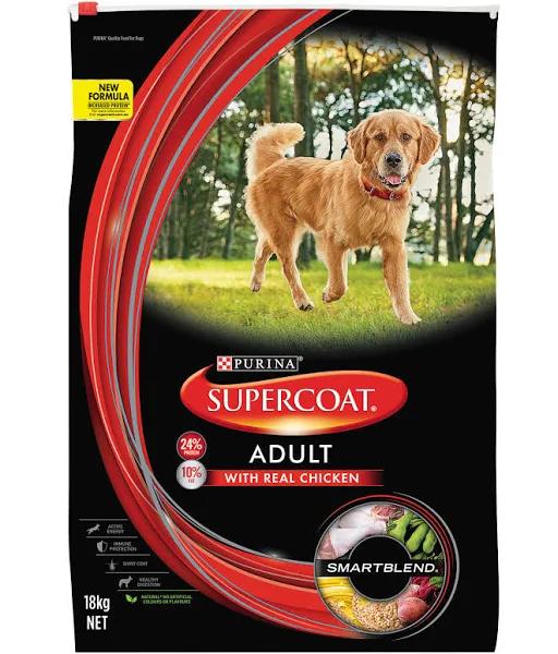 Supercoat Adult Chicken Dry Dog Food - 18kg