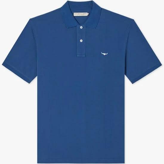 RM Williams Rod Polo Blue 2XL