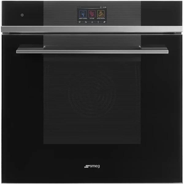 Smeg 60cm Linea Pyro/Steam40 Oven Black SOPA6104S2PN