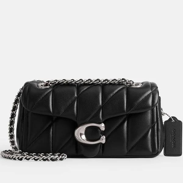 Coach Quilted Tabby 20 Shoulder Bag Black