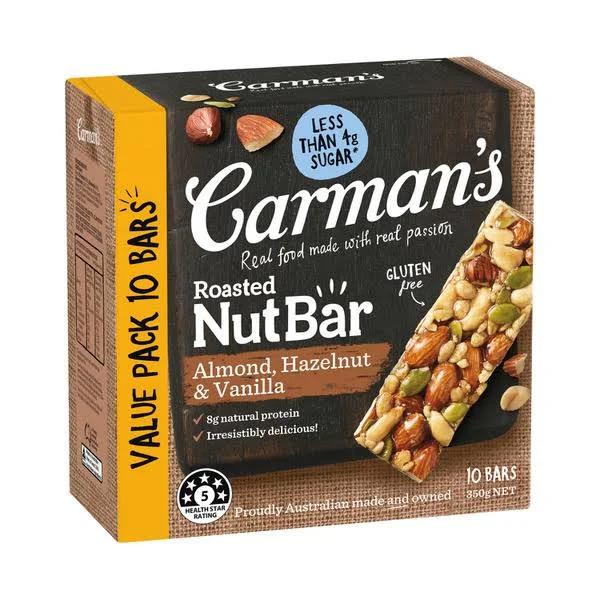 Carman's almond Hazelnut & Vanilla 10 Pack 350g