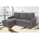 Sarantino 3-Seater Corner Sofa Bed Lounge Storage Chaise Couch - Grey