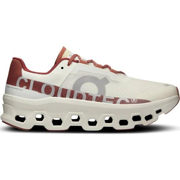 On Men's Cloudmonster LNY Road Running Shoe in Ivory/Ruby, Size: 11