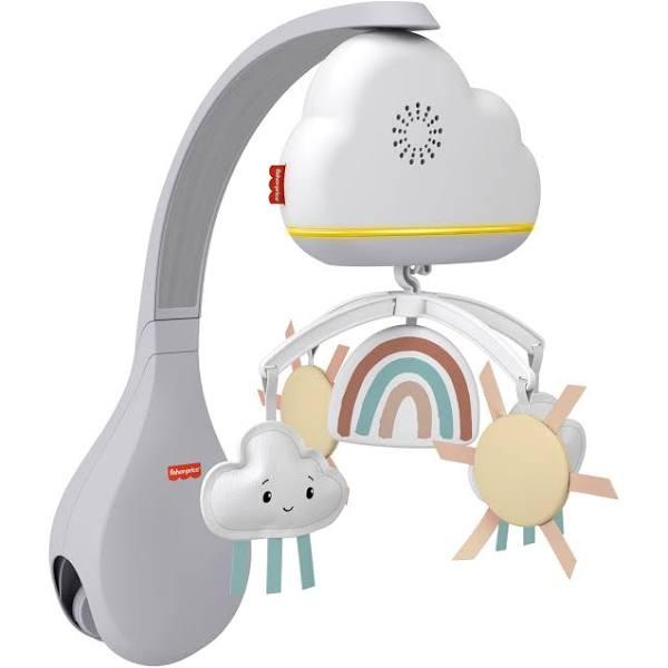 Fisher-Price Rainbow Showers Bassinet & Bedside Mobile Sound Machine