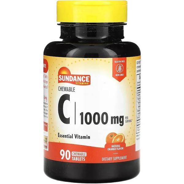 Sundance Vitamin C 500 MG Chewable Tablets, 90 Count