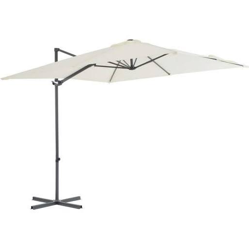 vidaXL Cantilever Umbrella with Steel Pole 250×250 cm Sand