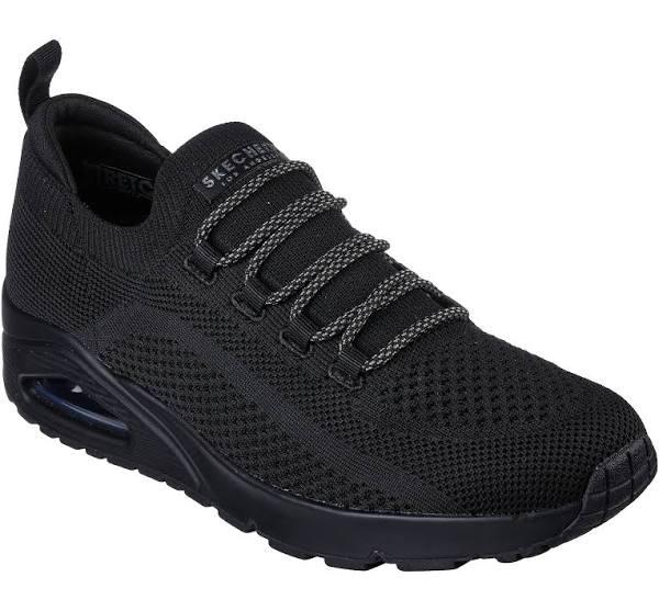 Skechers Mens Uno Everywhere Comfortable Memory Foam Shoes - Black/Black - 11 US or 29 cm