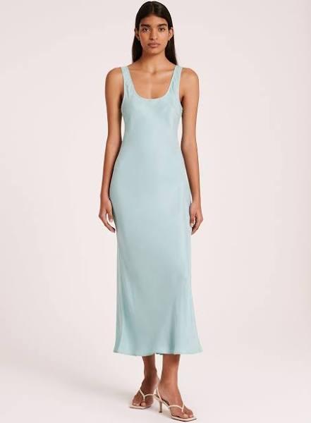 Nude Lucy Stas Cupro Slip Dress - Aqua, Small