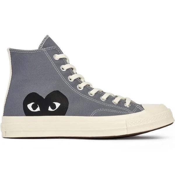 Converse Unisex x Comme Des Garçons Chuck 70 Play High Top Steel Grey Sneakers