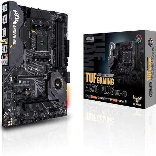 Asus TUF Gaming X570-PLUS (wi-fi) AMD AM4 X570 ATX Gaming Motherboard