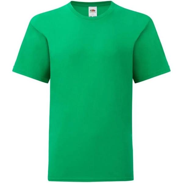 Fruit of The Loom Childrens/Kids Iconic T-Shirt Kelly Green 5-6 Years