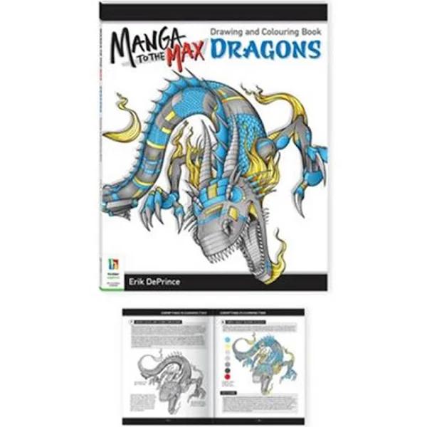 Manga to The Max Drawing and Colouring Book: Dragons