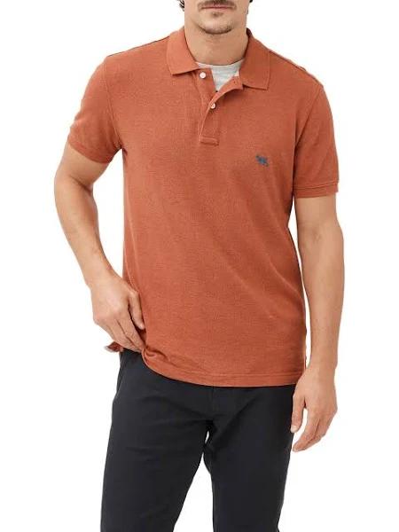 Rodd & Gunn The Gunn Polo in Terracotta Brown XL