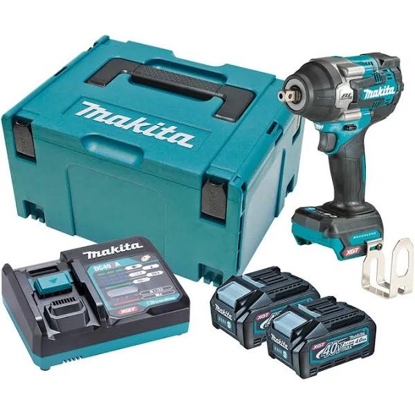 Makita TW008GM201 - 40V Max Brushless Mid-Torque 1/2" (Pin Detent) Impact Wrench Kit (2 x 4.0Ah)