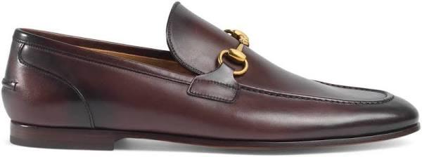 Gucci Men, Jordaan Leather Loafers, Brown, AU 10, Loafers