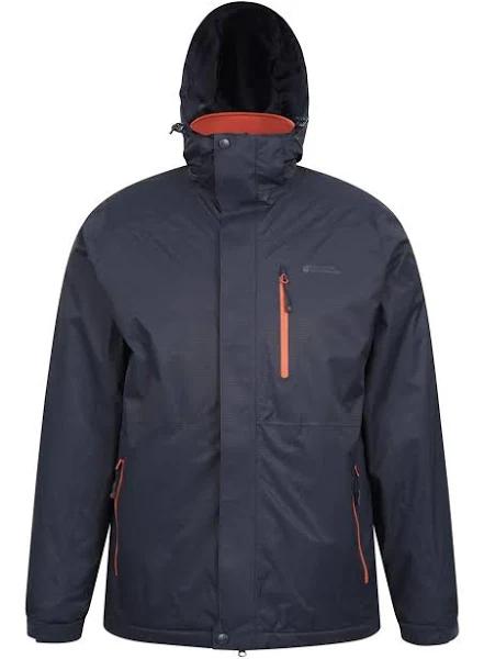 Mountain Warehouse Bracken Extreme Mens 3 in 1 Waterproof Jacket - Dark Blue | Size XL