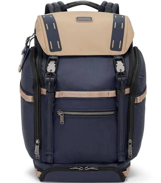 TUMI Men's Alpha Bravo Expedition Backpack Midnight Navy/Khaki