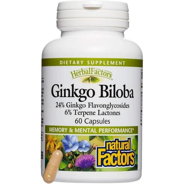 Natural Factors Ginkgo Biloba 60 Capsules