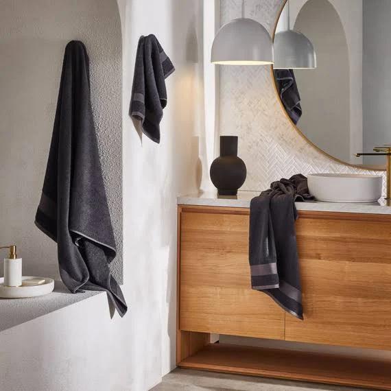 Rosebery Hand Towel Charcoal by Freedom