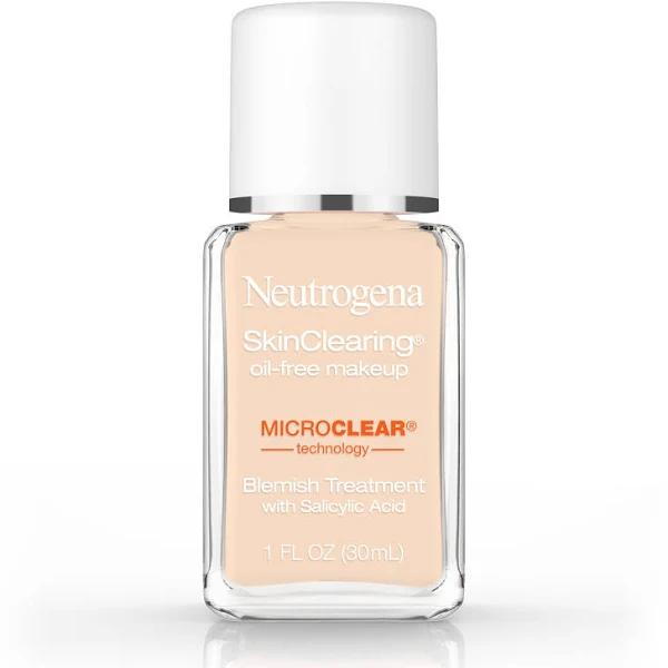 Neutrogena SkinClearing Oil-Free Makeup, Classic Ivory 10 - 1 fl oz bottle