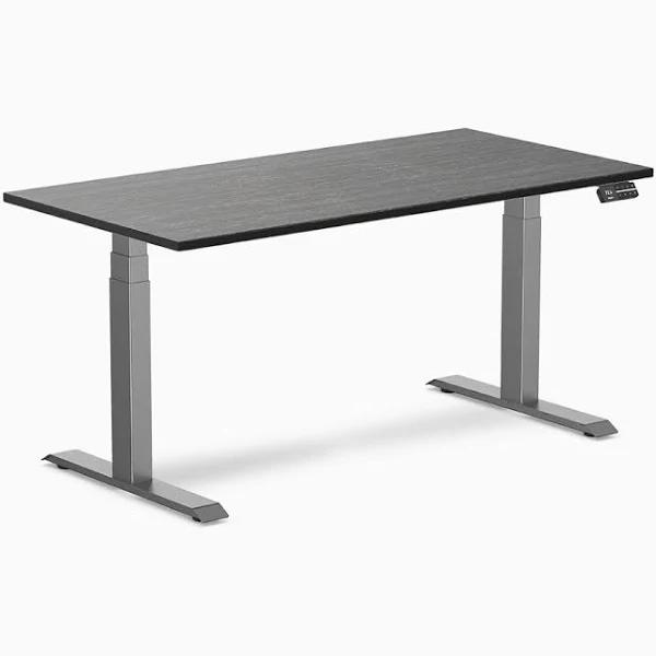 Desky Dual Bamboo Sit Stand Desk - Dark Bamboo 1500x750mm