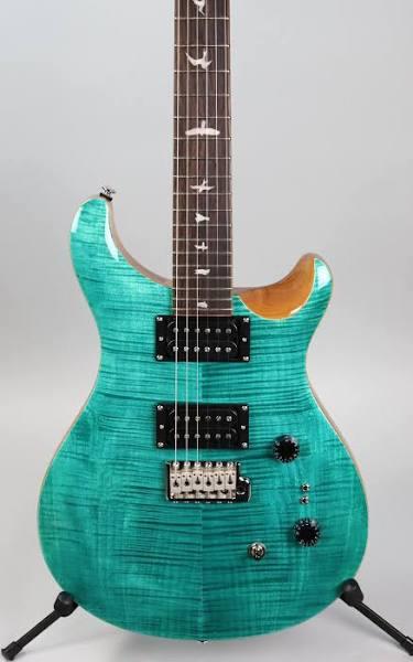 PRS Paul Reed Smith SE Custom 24 08 Electric Guitar Turquoise w/ Shallow Violin Top Carve