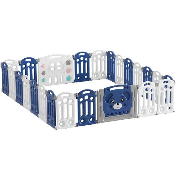 Keezi Kids Baby Playpen 24 Panels Safety Gate Toddler Fence Barrier Play Game