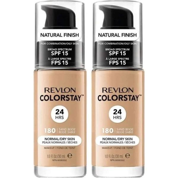 Revlon ColorStay Makeup For Normal/Dry Skin 30ml - 180 Sand Beige x 2