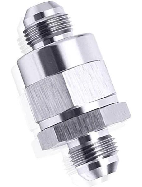 Aeroflow Inline Check Valve -10AN Silver AF612-10S