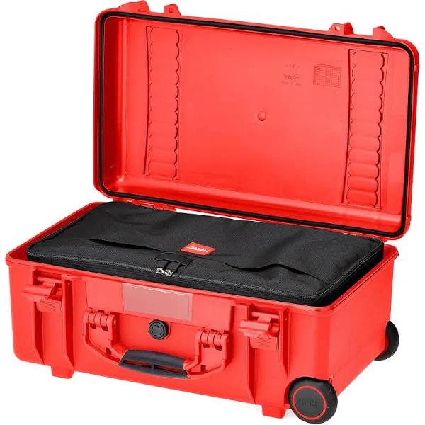 HPRC 2550W - Wheeled Hard Case With Bag & Dividers (Red)