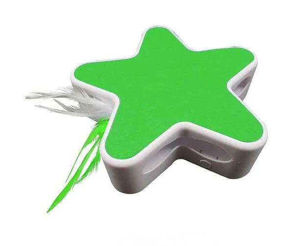 Green Pet Supplies Cat Toys Electric Smart Self-hi Feather Funny Cat Stick