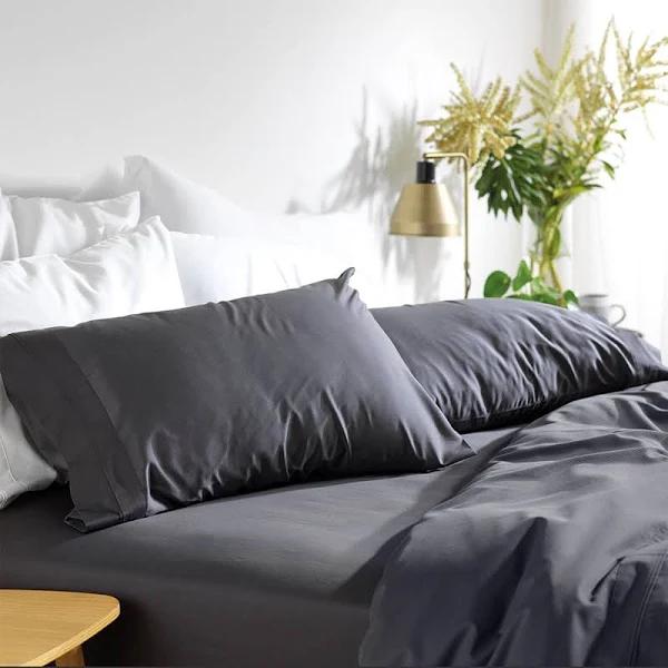 MyHouse Riley Bamboo Cotton Sheet Set Graphite / Single