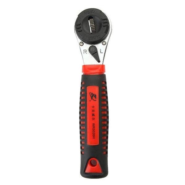 Multifunction 6.35Mm-22.2Mm Adjustable Ratchet Wrench/ratchet Spanner Chrome Vanadium High Torque