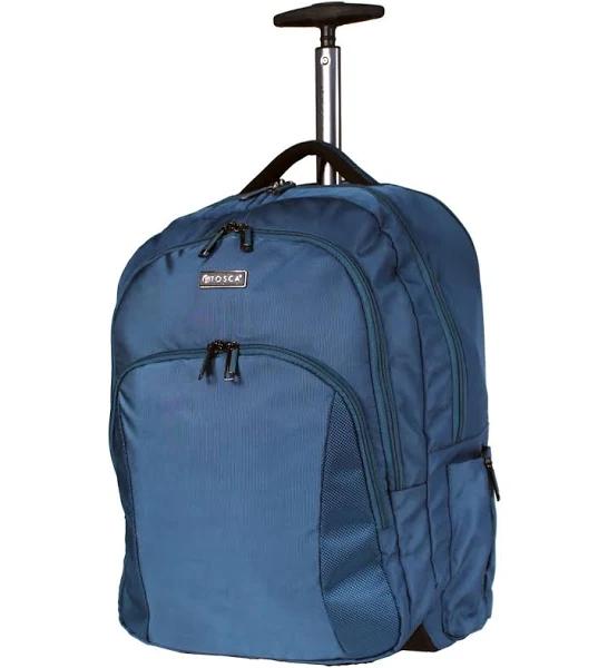 Tosca Oakmont Carry-on Wheeled Laptop Backpack Teal