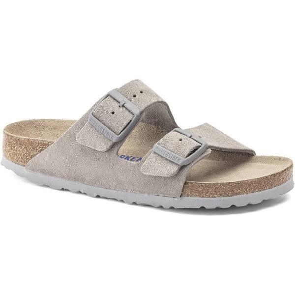 Birkenstock Arizona SFB Suede Leather Regular - STONE/COIN 43