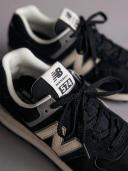 New Balance 574 Unisex Black Grey Casual Trainers - 7.5 UK