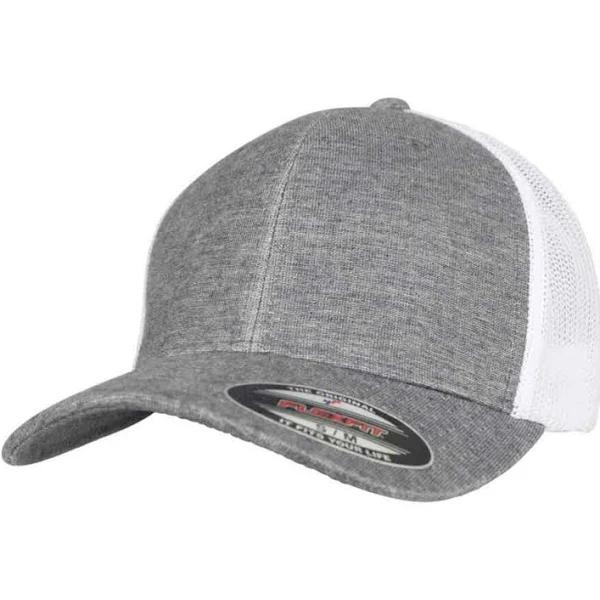 Urban Classics Retro Trucker Melange Cap - grey/white Mesh