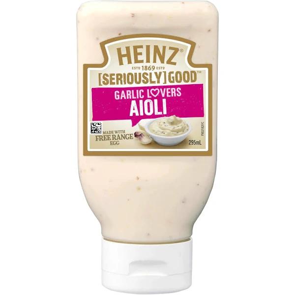 Heinz Seriously Good Aioli Garlic Lovers 295ml